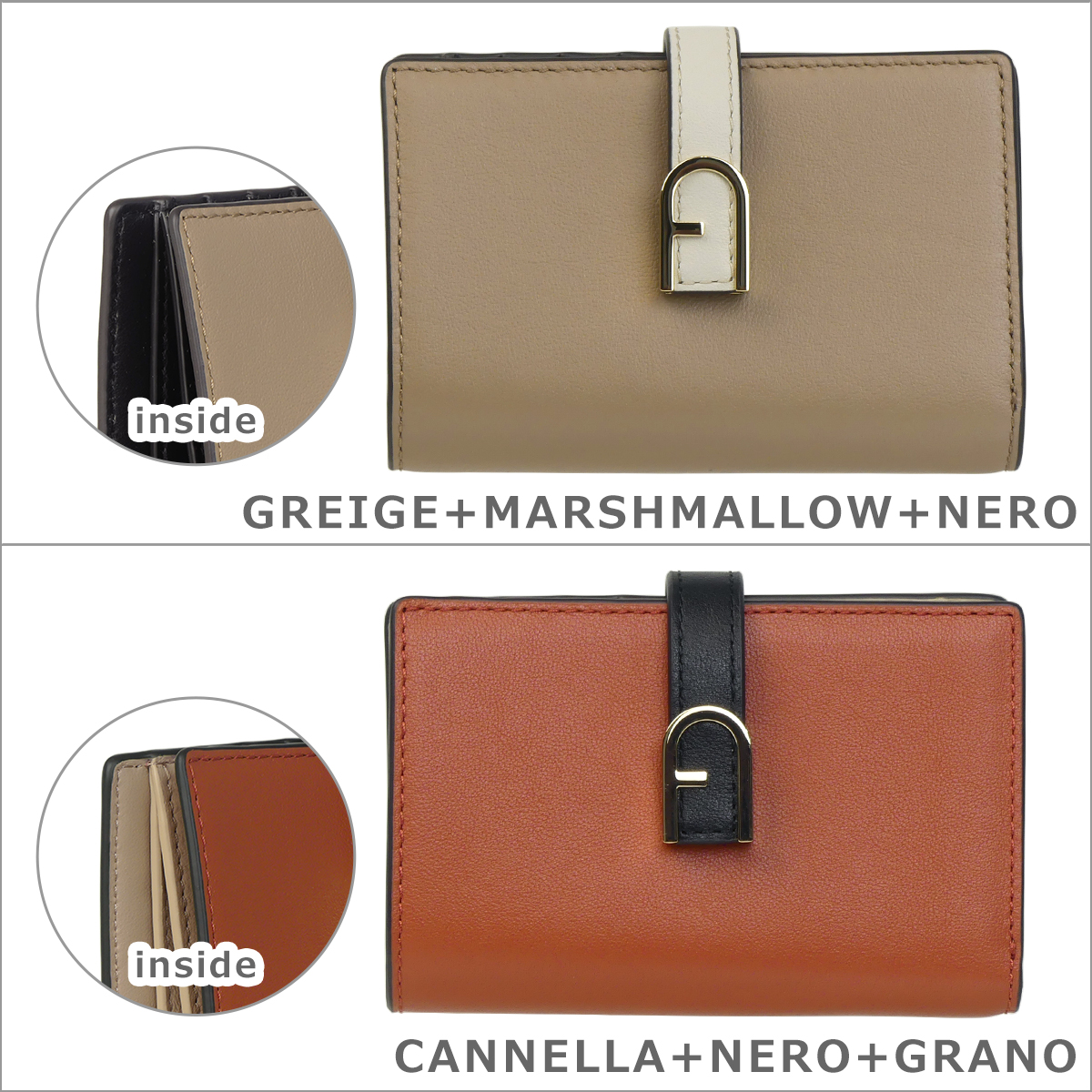 FURLA フルラ Furla 二つ折り財布 小銭入れ付 フロー S