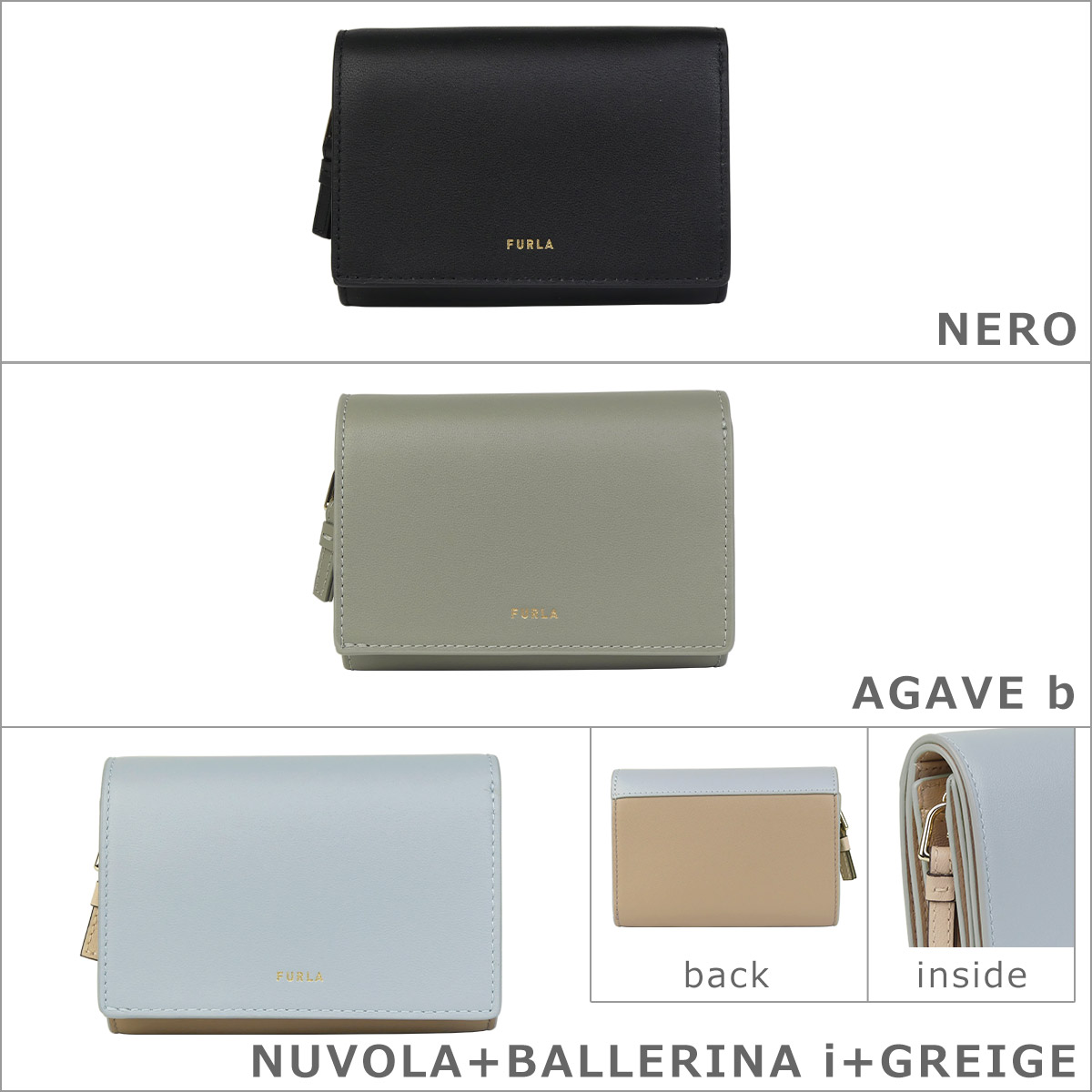FURLA（フルラ） 【並行輸入品】フルラ 三つ折り財布 小銭入れ付
