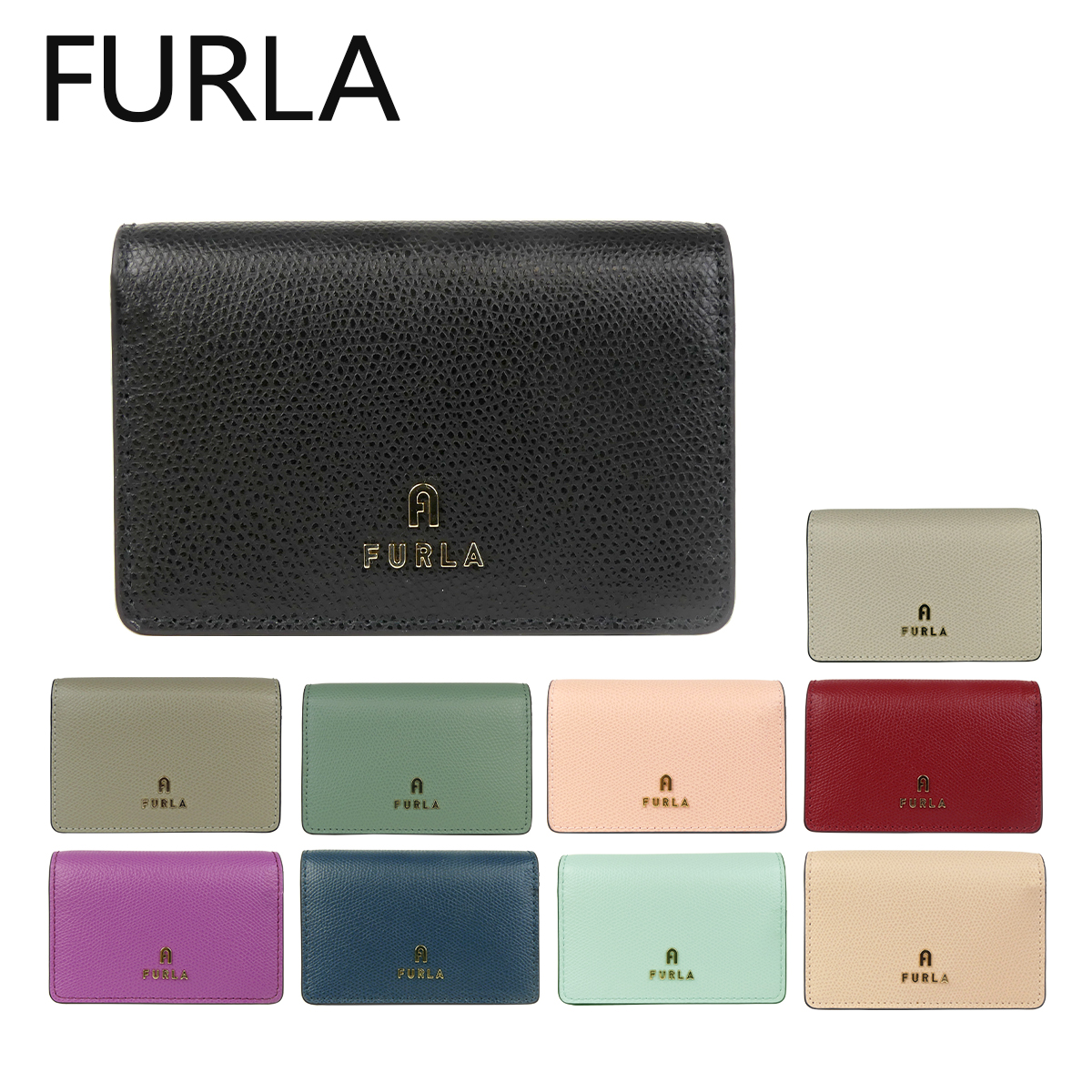 美品中古FURLA カードケース パスケース/IDカードホルダー