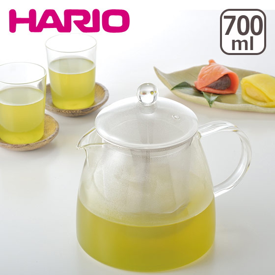 HARIO�i�n���I�j�K���X�}�{ ���[�t�e�B�[�|�b�g�E�s���A 700ml �Β� �g�� �n�[�u�e�B�[ CHEN-70T