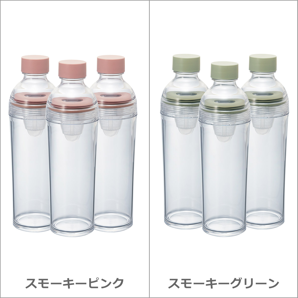 HARIO（ハリオ） フィルターインボトル ポータブル 400ml 3個セット 水