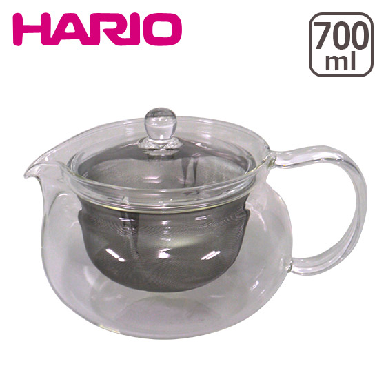 HARIO（ハリオ）茶々急須 丸 700ml CHJMN-45T ガラス製急須 ティーポット
