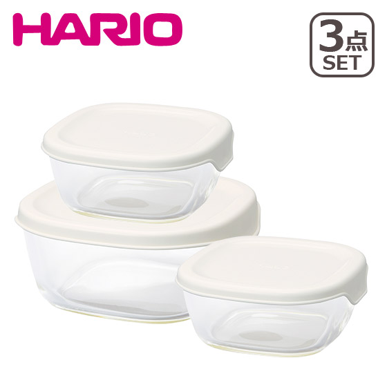 HARIO（ハリオ）耐熱ガラス製保存容器3個セット｜daily-3｜02