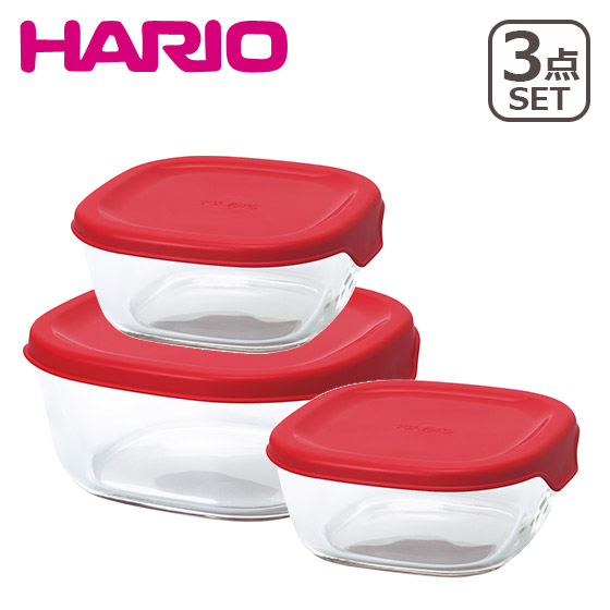 HARIO（ハリオ）耐熱ガラス製保存容器3個セット｜daily-3｜03
