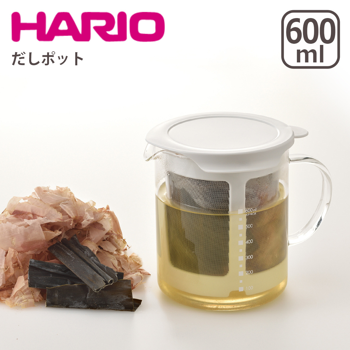 ハリオ だしポット DP-600-W 600ml HARIO｜daily-3