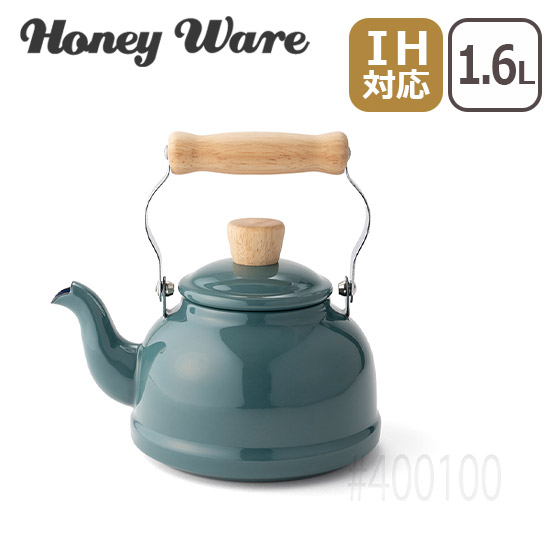 Honey Ware（ハニーウェア）コットンシリーズ 1.6L ケトル 富士ホーロー IH対応 直火（ガス火）対応 | Moomin in the Forest Series | 04