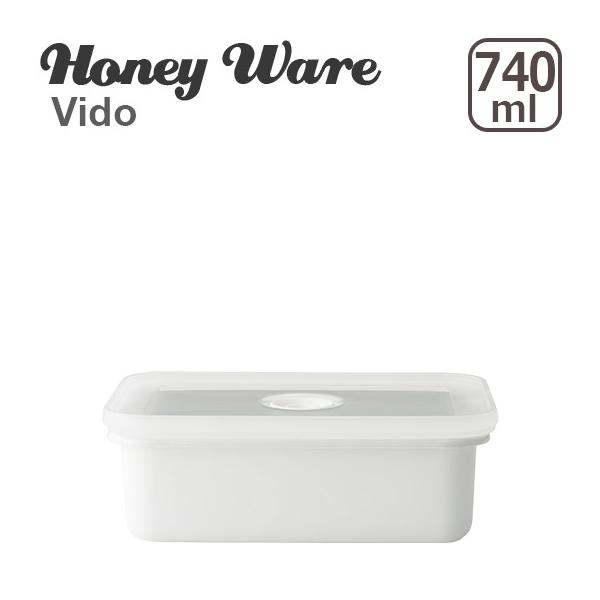 Honey Ware（ハニーウェア）真空琺瑯容器 ヴィードシリーズ 浅型角容器 M 富士ホーロー｜daily-3