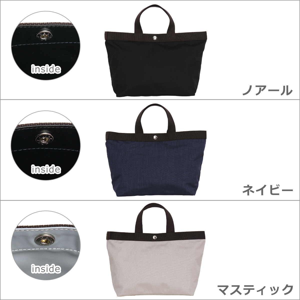 タグ付新品☆エルベシャプリエ☆704C☆コーデュラスクエアトート☆M☆ネイビー エルベシャプリエ Herve Chapelier 704C(コーデュラスクエア
