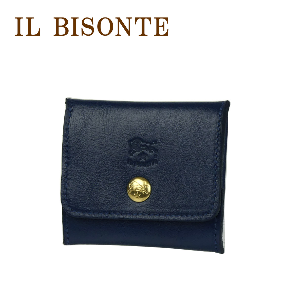 【新品未使用】イルビゾンテ コインケース ☆☆ ブルーデニム ☆☆ IL BISONTE - 【新品未使用】イルビゾンテ コインケース
