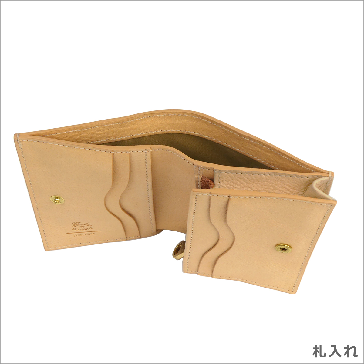IL BISONTE（イルビゾンテ） 【並行輸入品】イルビゾンテ 二つ折り財布