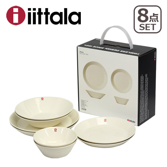 イッタラ ティーマ スターターセット 8点 ホワイト iittala 食器 ボウル 皿｜daily-3