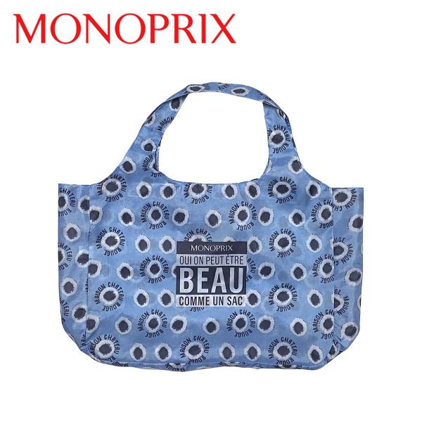 Yahoo! Yahoo!ショッピング(ヤフー ショッピング)モノプリ エコバッグ MONOPRIX メゾン・シャトー・ルージュ 折りたたみ 買い物バッグ トートバッグ
