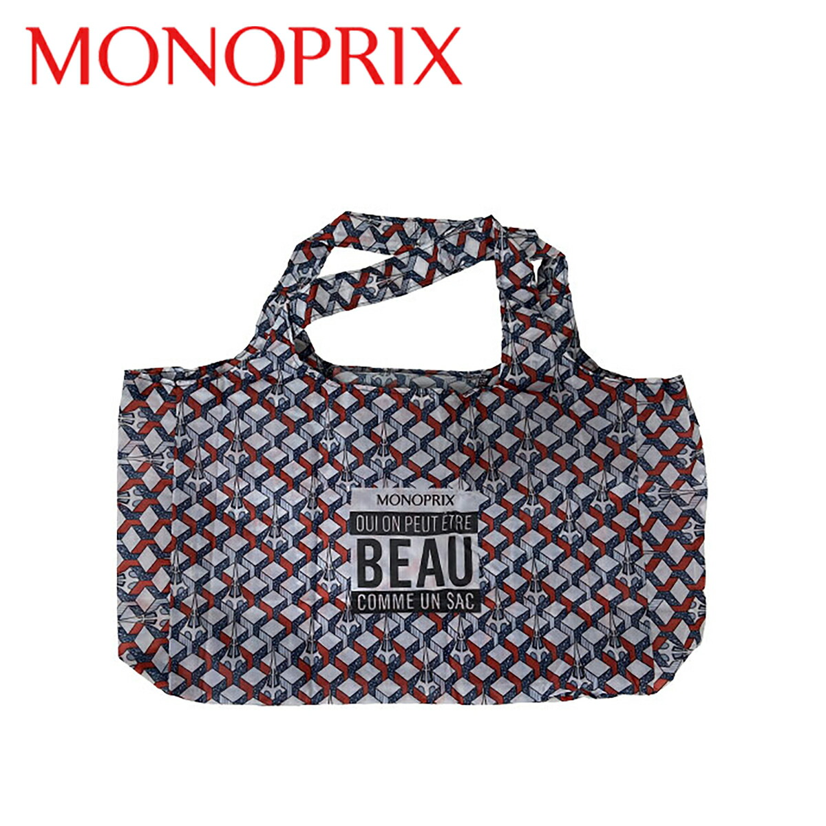 モノプリ エコバッグ MONOPRIX 折りたたみ 買い物バッグ トートバッグ