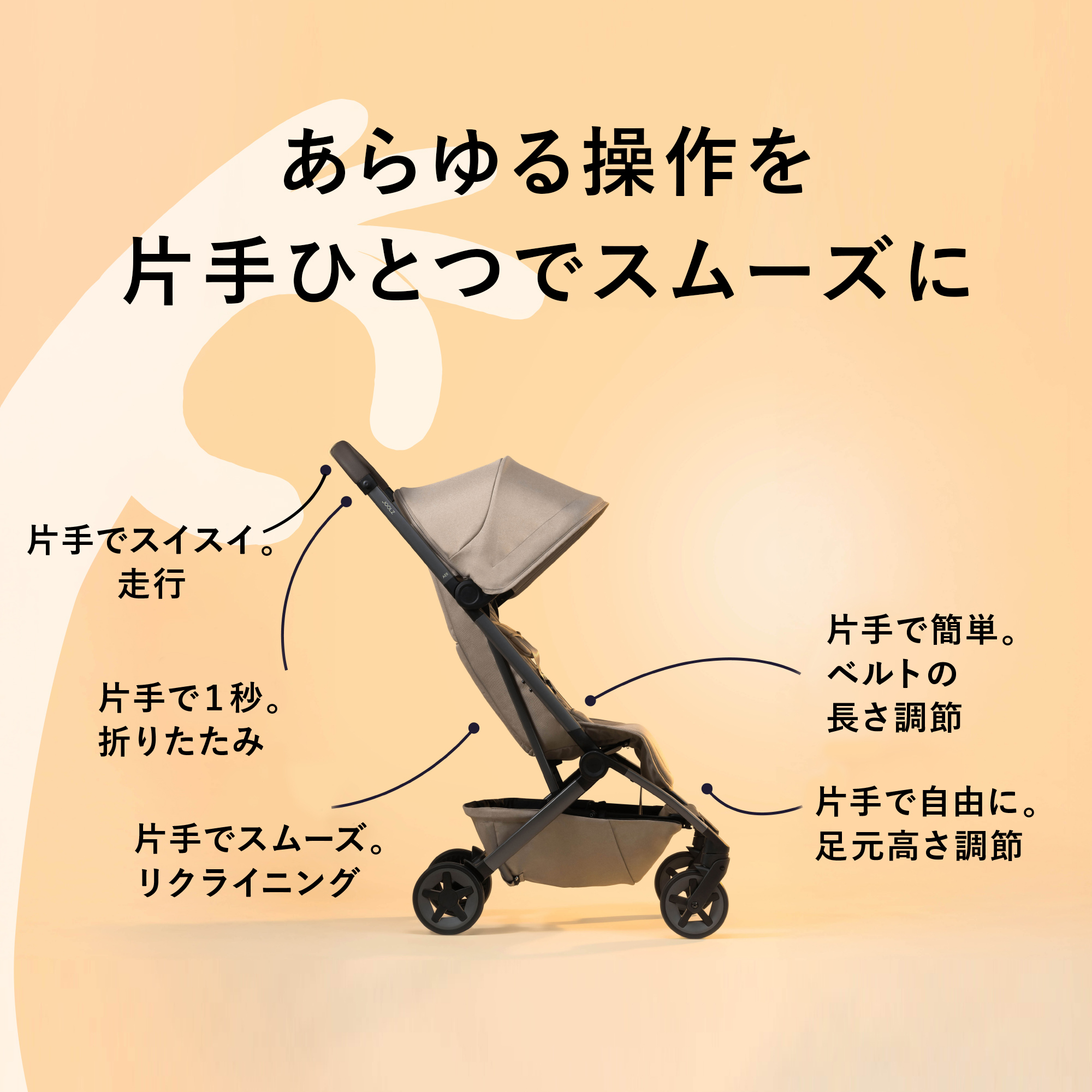 JOOLZ（ジュールズ） コンパクトベビーカー エア ツー Joolz Aer2 片手