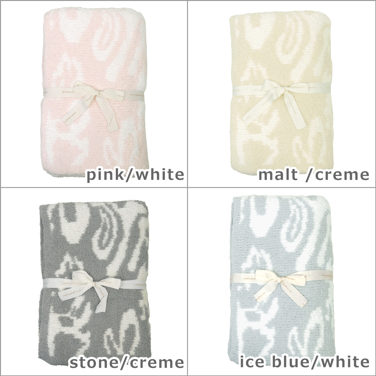 kashwere カシウエアハーフブランケット　ダマスク　ピンク HALF BLANKET / DAMASK(85×110cm pink/white): BLANKET