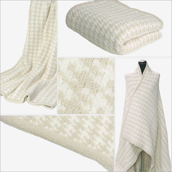 Kashwere 【並行輸入品】カシウエア 千鳥柄 ブランケット モルト