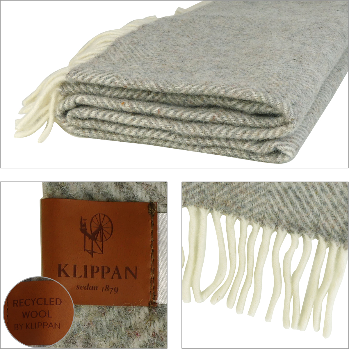 【新品未使用】 KLIPPAN クリッパン 200×130 ブランケット ウール KLIPPAN（クリッパン） KLIPPAN 2040 ブランケット 生活雑貨 ひざ掛け