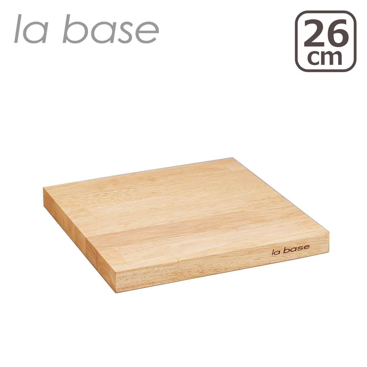 ラバーゼ まな板 26cm LB-009 日本製 ゴムの木 木製カッティングボード la base｜daily-3