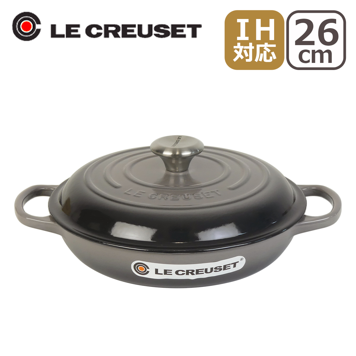 ル・クルーゼ SIGNATURE ビュッフェキャセロール 26cm つまみシルバー/ゴールド Le Creuset : 99-lec921 :  daily-3.com - 通販 - Yahoo!ショッピング