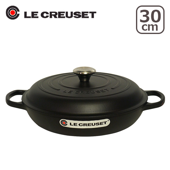 ル・クルーゼ SIGNATURE ビュッフェキャセロール 30cm （つまみシルバー） Le Creuset｜daily-3｜04