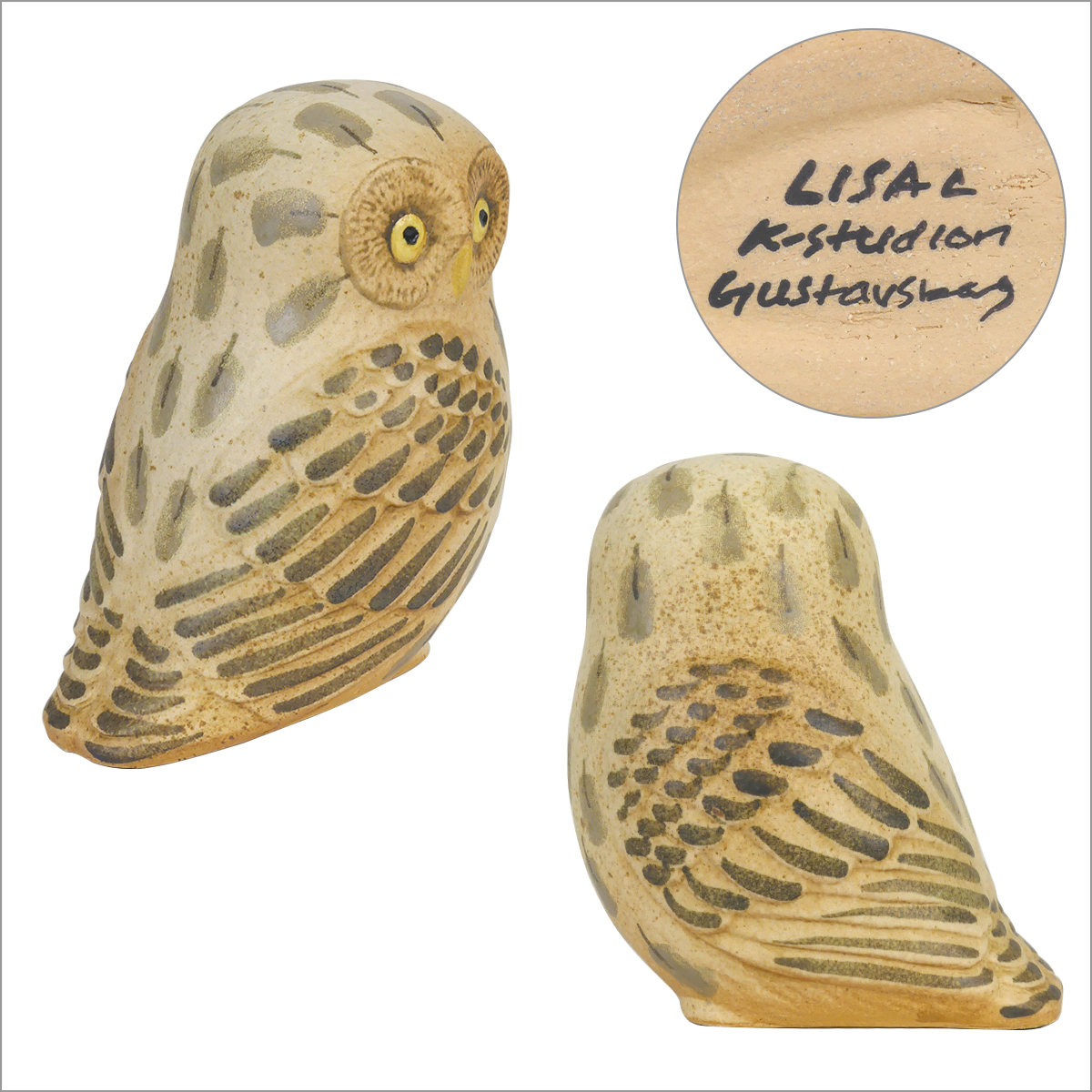 リサラーソン フクロウ 置物 北欧雑貨 Figurines Owl 1260800・鳥 Lisa Larson リサラーソン : lis2103 :  daily-3.com - 通販 - Yahoo!ショッピング