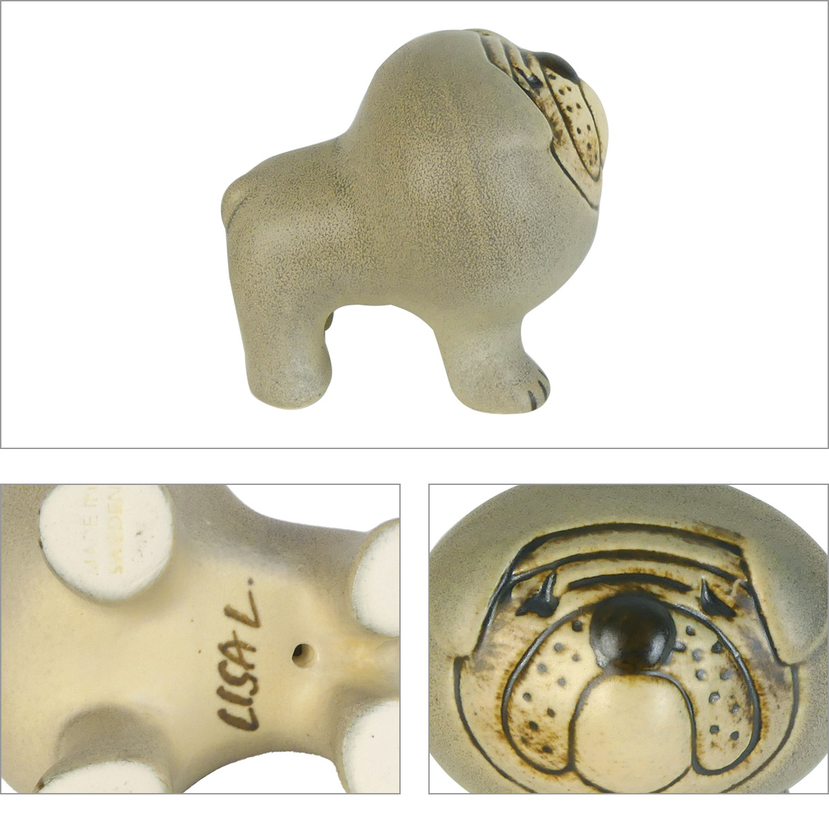 Lisa Larson（リサラーソン） 【並行輸入品】リサラーソン 置物 犬