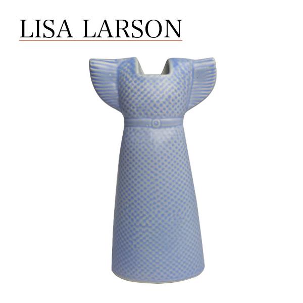 リサラーソン 花瓶 ワードローブ ドレス ライトブルー スカイブルー フラワーベース 置物 北欧雑貨 Clothes Wardrobe 1560401 Dress Lisa Larson リサラーソン