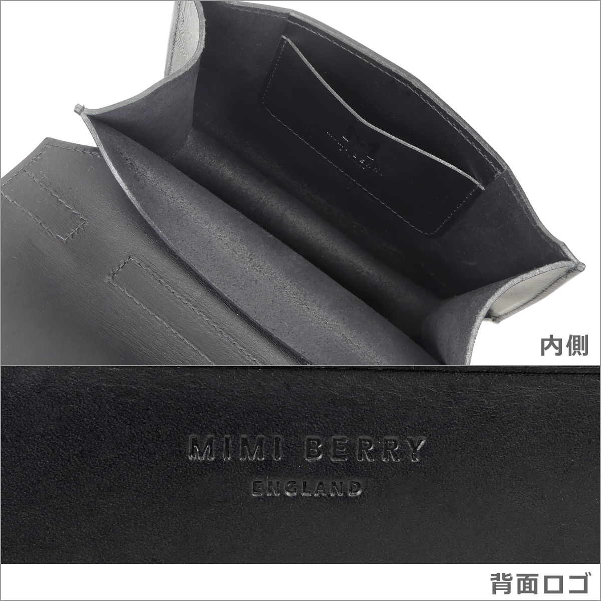 正規通販サイト ミミベリー Mimi Berry ショルダーバッグ Mini Hebe Black B03030 ハンドバッグ