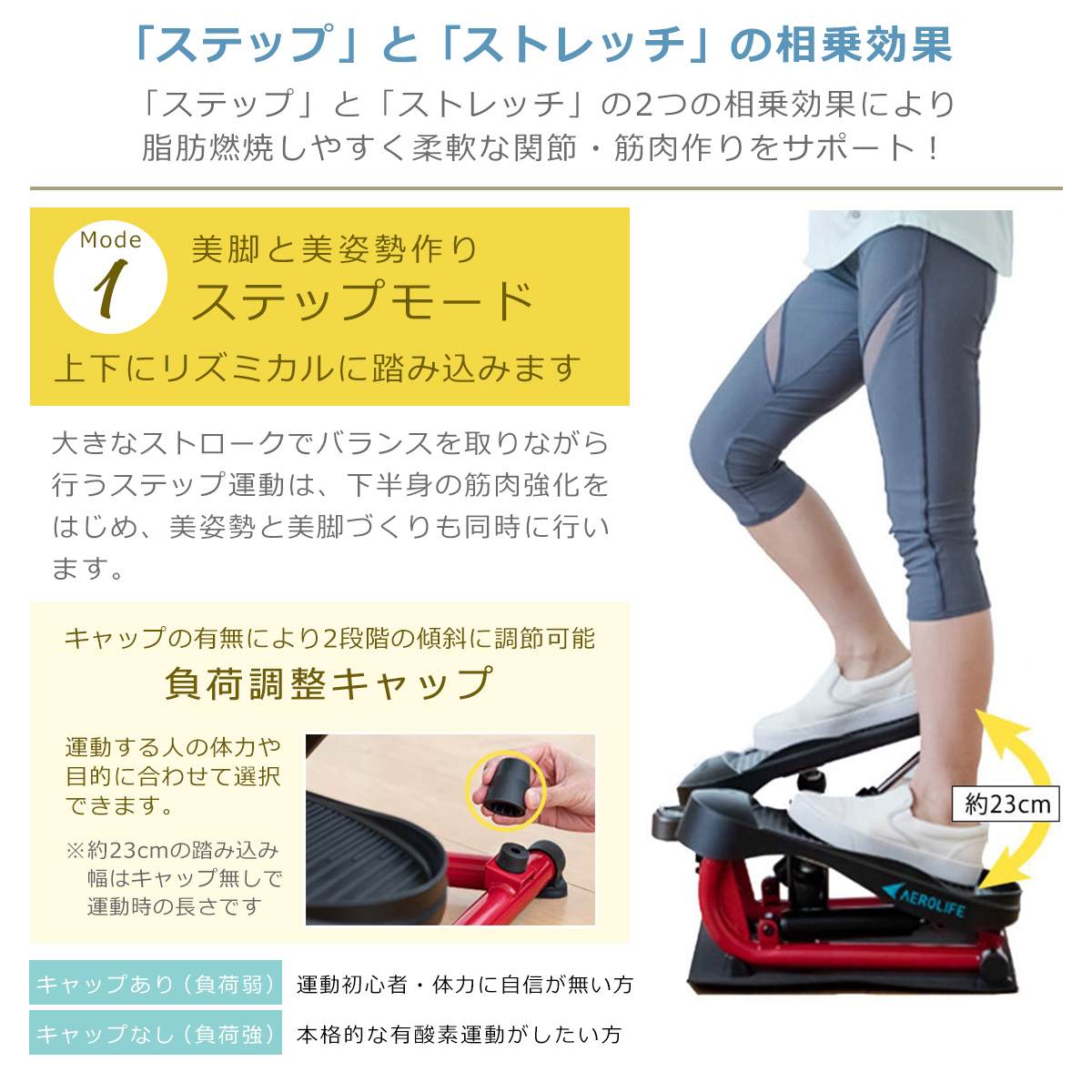 ステッパー（ステッパー特徴：負荷調節可能）のおすすめ人気商品一覧