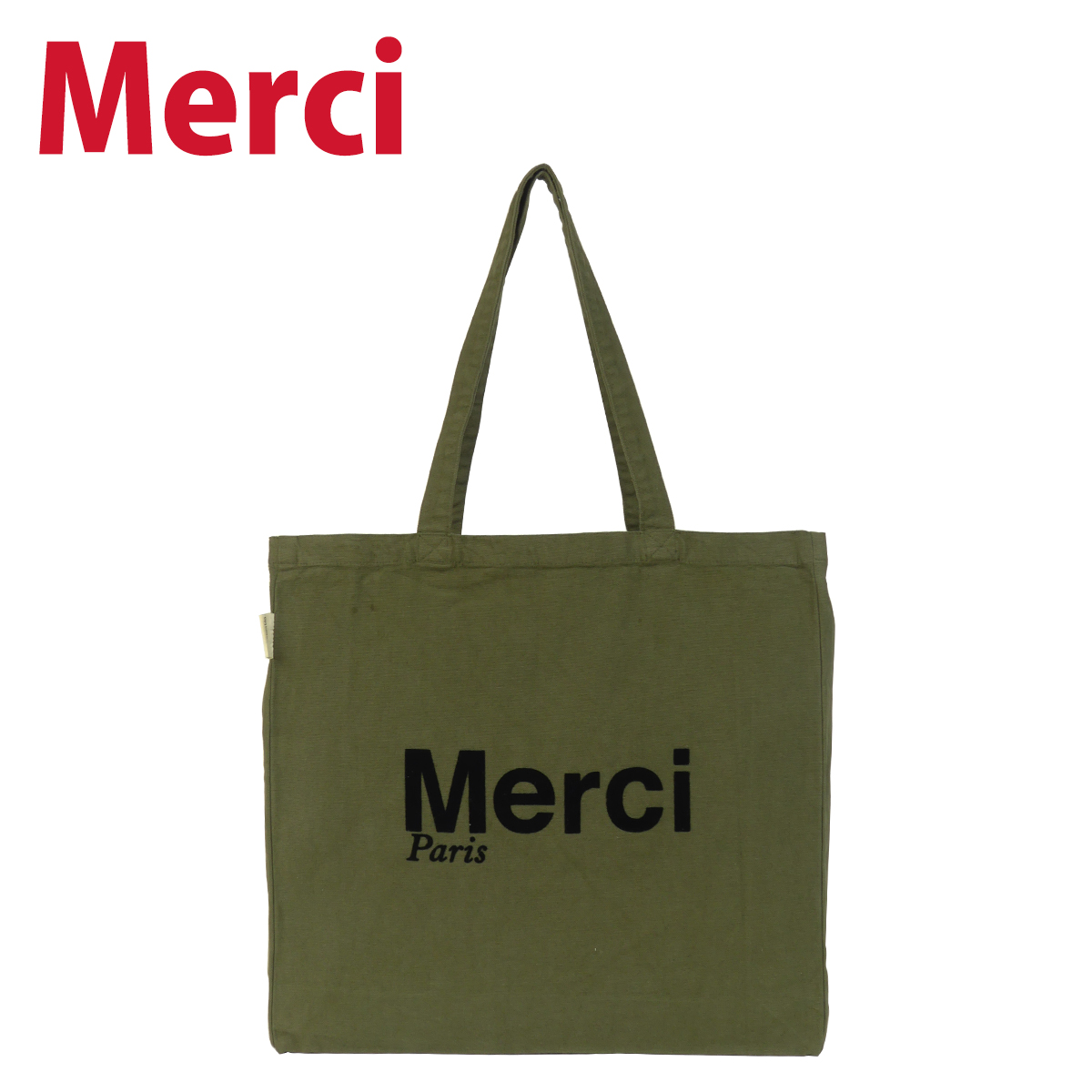 Merci メルシートートバッグ Cotton Tote Bag Grand ロゴ入り エコバッグ コットン100% 大容量 : mer0101 :  daily-3.com - 通販 - Yahoo!ショッピング