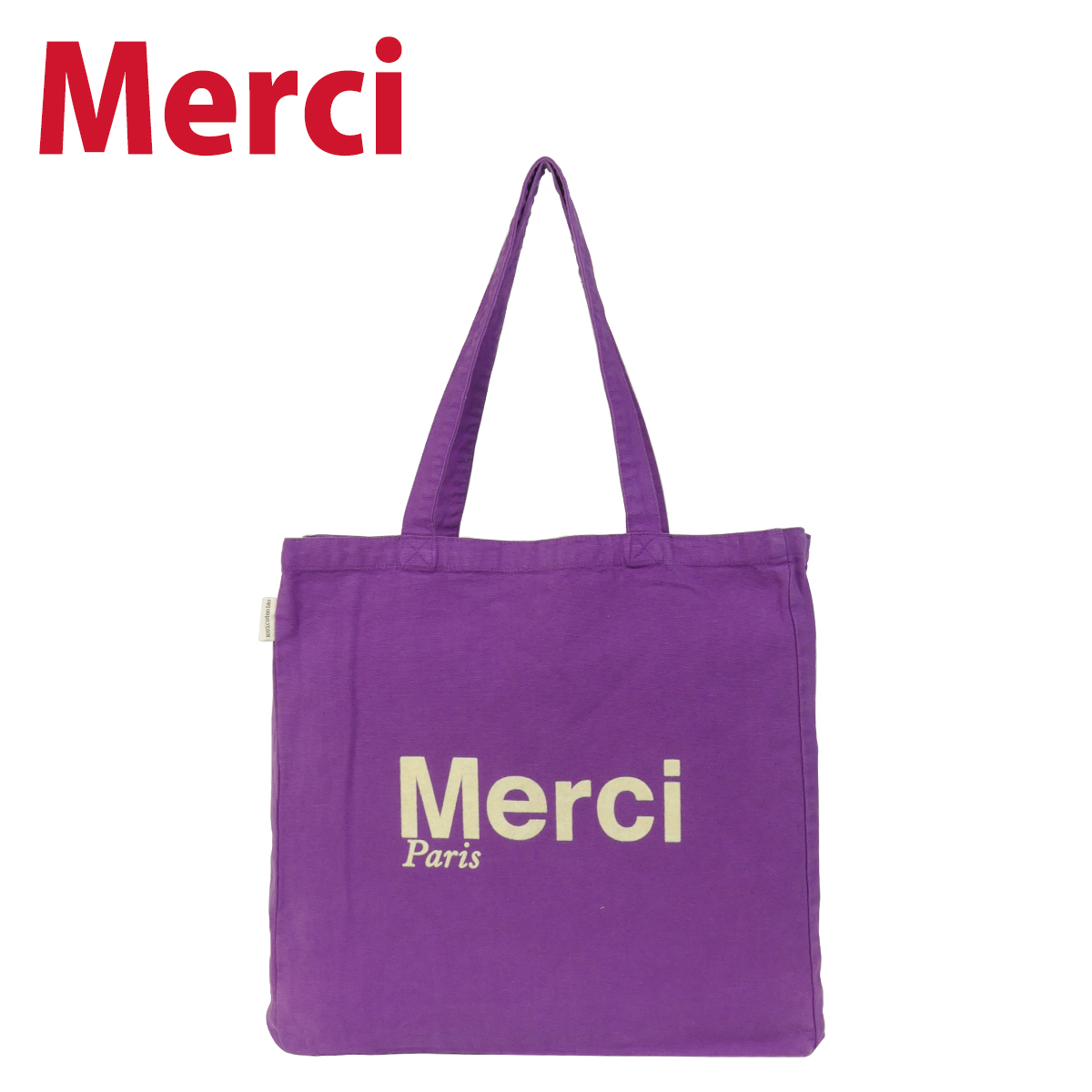 Merci メルシートートバッグ Cotton Tote Bag Grand ロゴ入り エコバッグ コットン100% 大容量 : mer0101 :  daily-3.com - 通販 - Yahoo!ショッピング