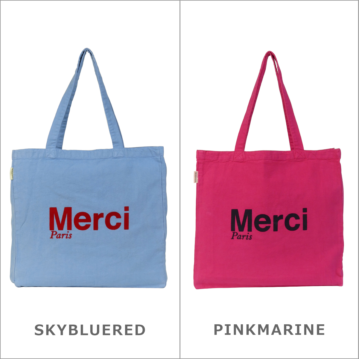 Merci メルシートートバッグ Cotton Tote Bag Grand ロゴ入り エコバッグ コットン100% 大容量 : mer0101 :  daily-3.com - 通販 - Yahoo!ショッピング