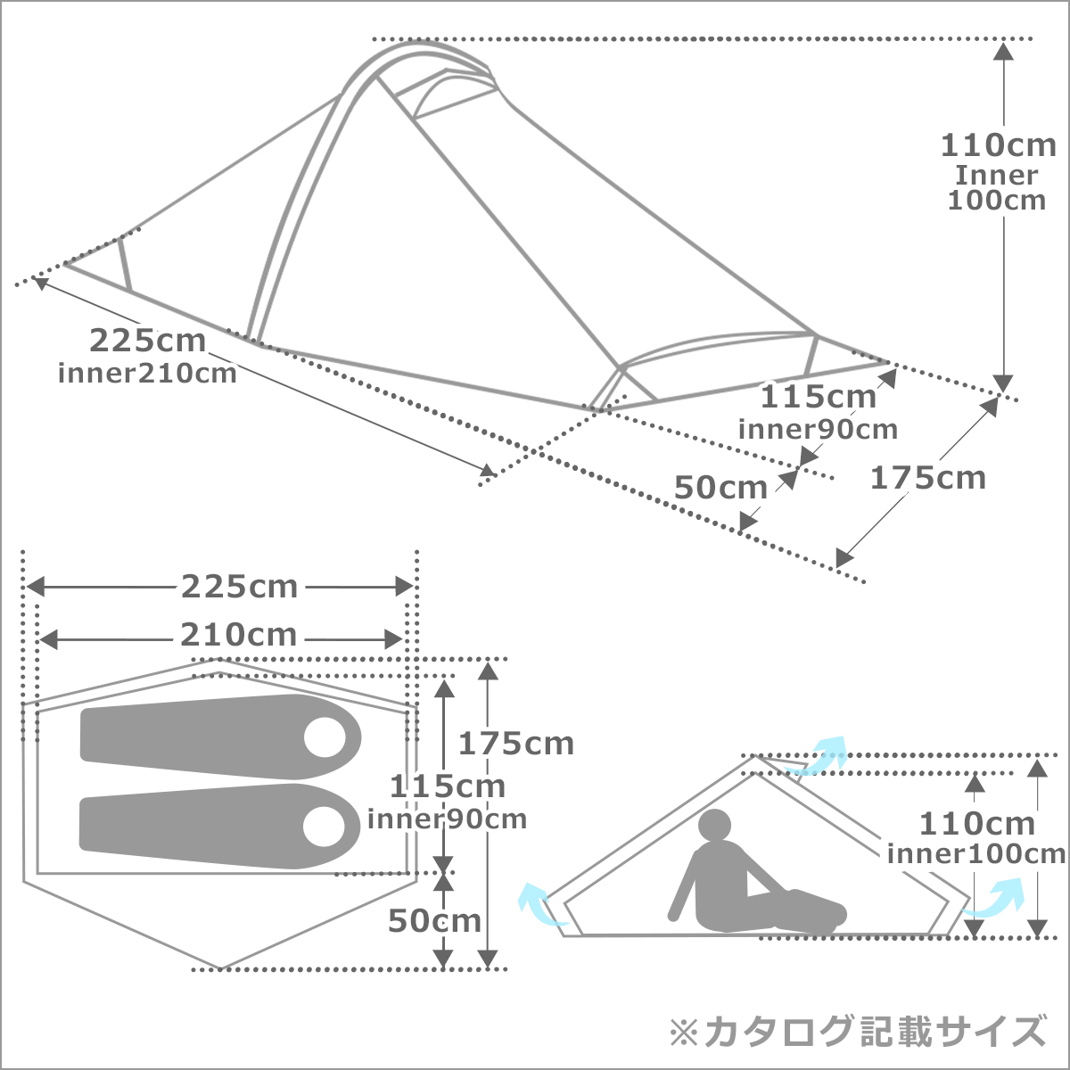 ローベンス Starlight 2 （スターライト2）130259 トレイルレンジ シリーズ Robens : rbs130259 :  daily-3.com - 通販 - Yahoo!ショッピング