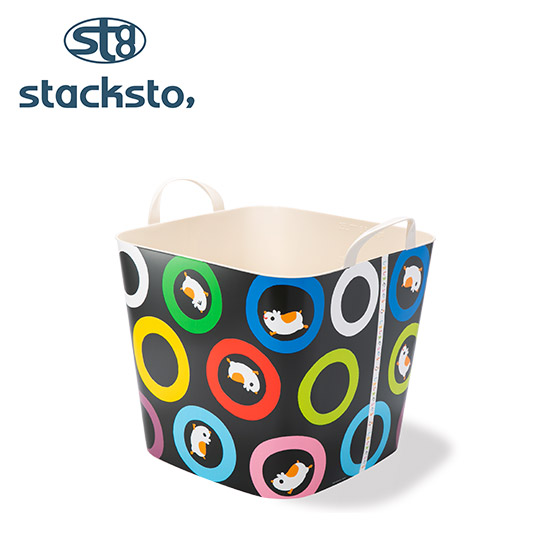 スタックストー　Mサイズ　ふた4枚セット stacksto.（スタックストー） 4個以上で送料無料 バケット M しましま