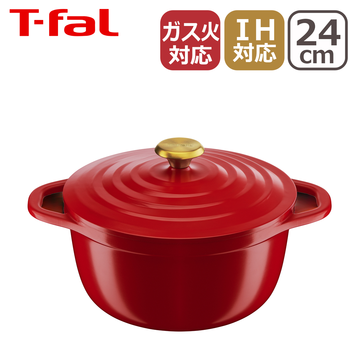 �e�B�t�@�[�� �L���X�g���C�� �G�A�R�R�b�g �t���[�Y���b�h IH�R�R�b�g�i�x 24cm E28646 ����� T-fal IH�Ή� �K�X �K�X�� ���� ���p