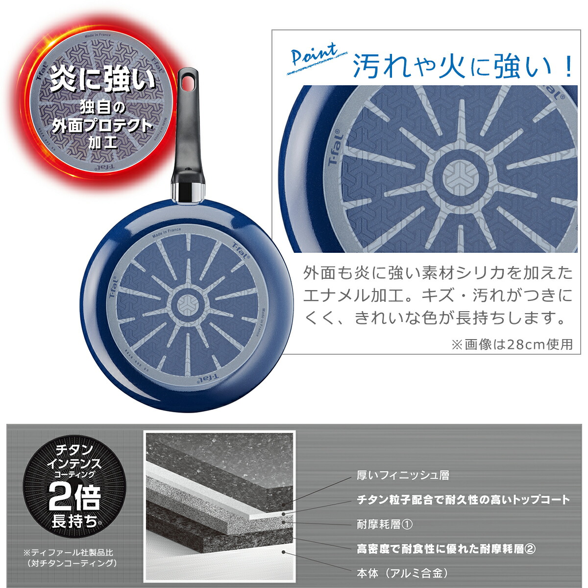 T-fal（ティファール） フライパン 福袋 ガス ロイヤルブルーバリュー