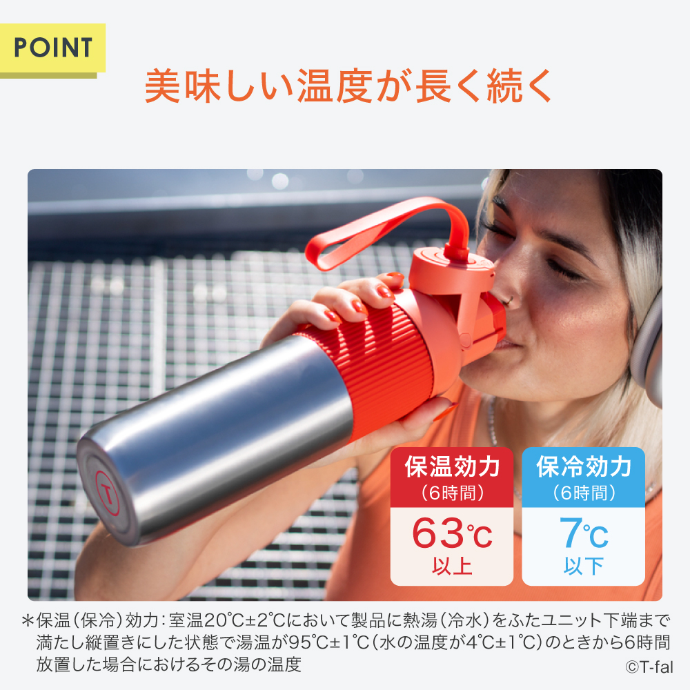 T-fal（ティファール） T-fal beYou フリップ ボトル サンセット