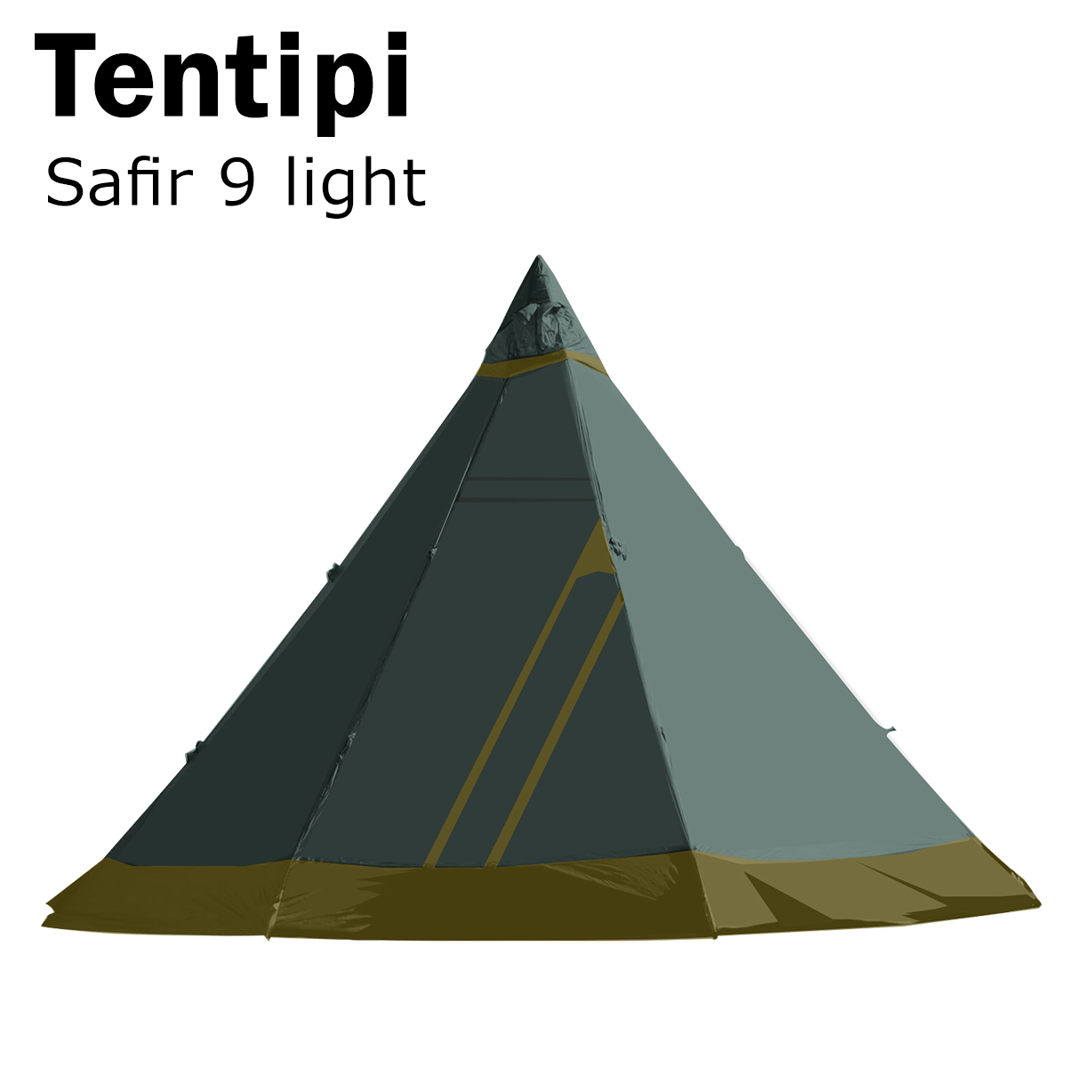 テンティピ サファイア 9 light 10950 テント ワンポール 軽量 ティピーテント 就寝人数8-10人用 Tentipi Safir｜daily-3