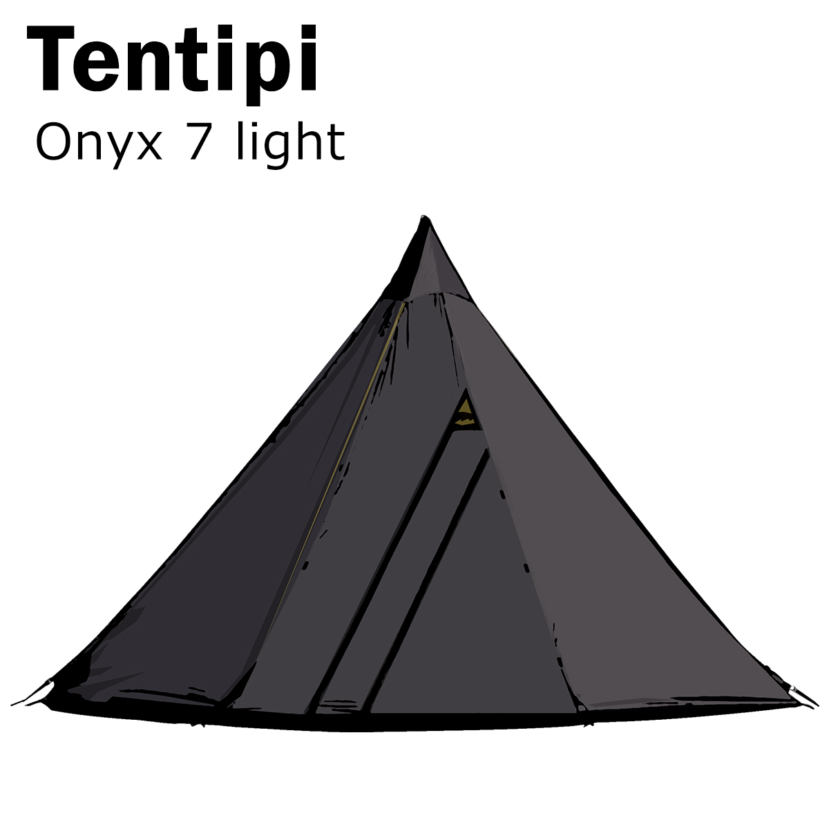 テンティピ オニキス 7 light 12370 テント ワンポール 軽量 ティピーテント 就寝人数6-8人用 Tentipi Onyx｜daily-3
