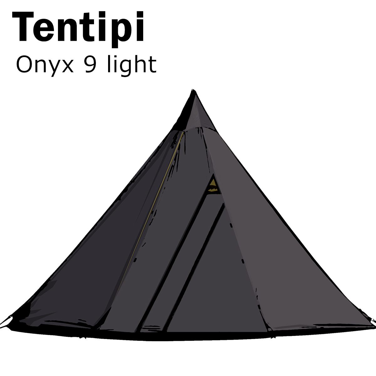 テンティピ オニキス 9 light 12390 テント ワンポール 軽量 ティピーテント 就寝人数8-10人用 Tentipi Onyx