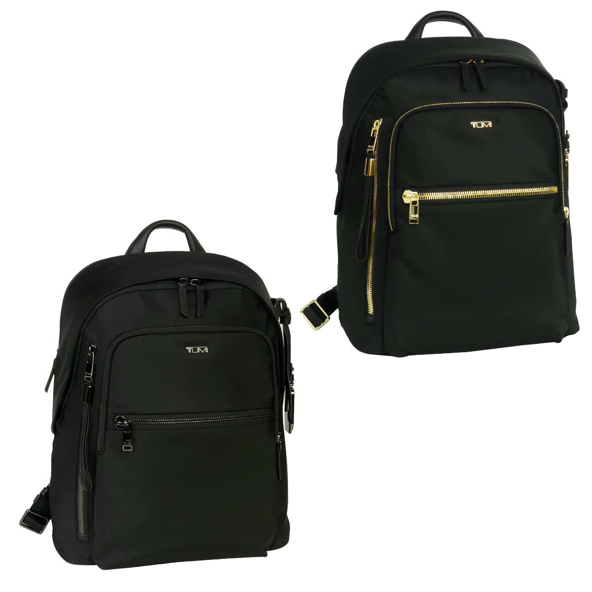 TUMI ブラック リュック ゴールド金具 TUMI リュック バックパック ブラック ゴールド金具 ナイロン 通勤