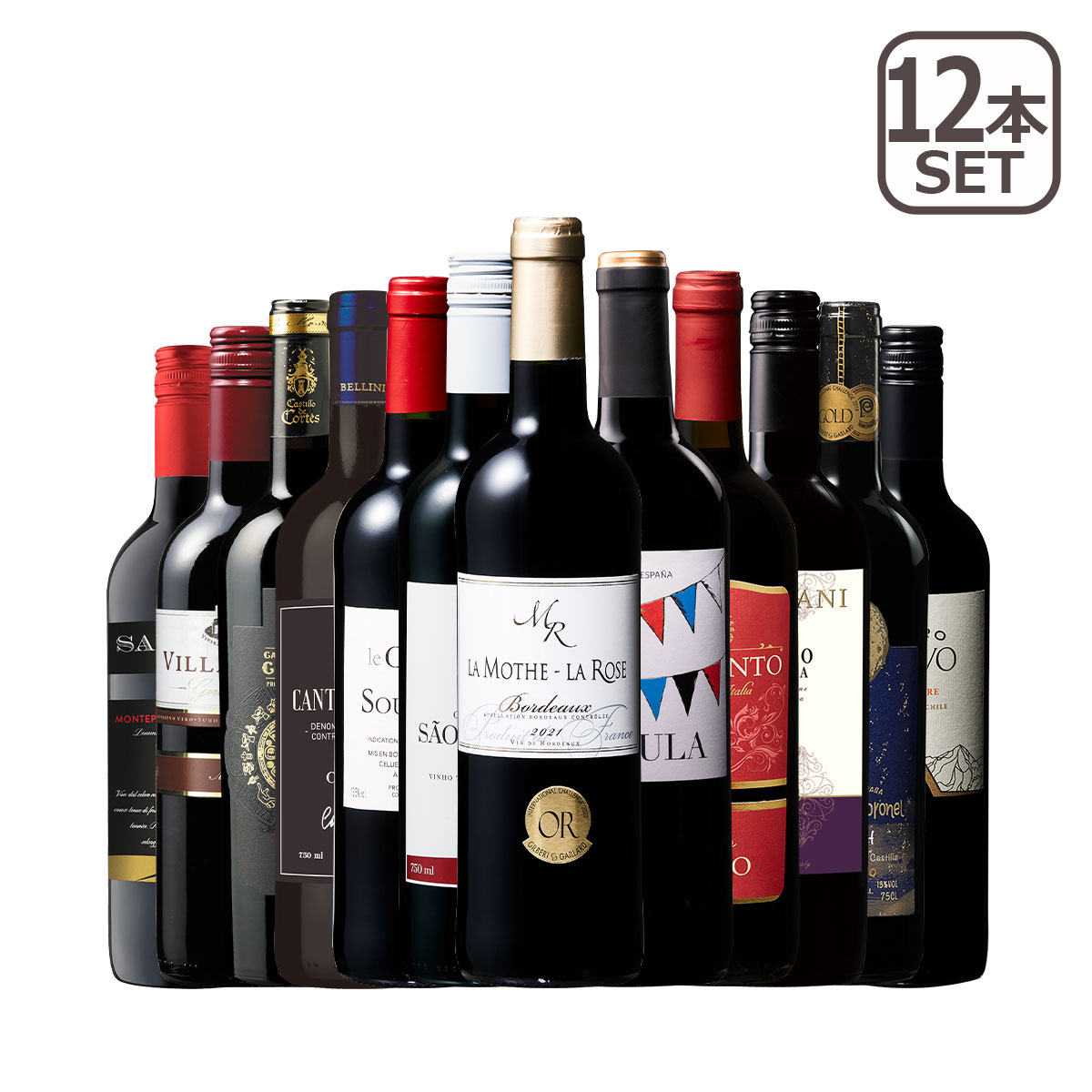 3大銘醸地入り 世界選りすぐり赤ワイン12本セット 赤ワインセット wine ワインセット フランス イタリア スペイン