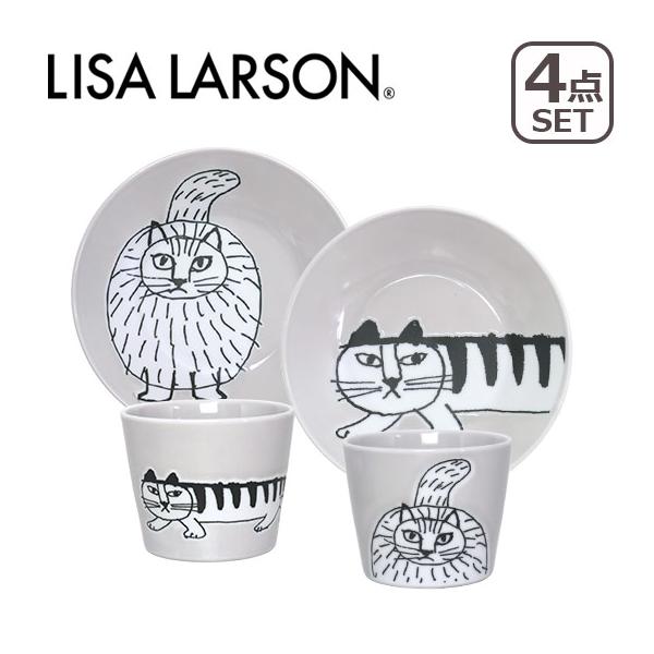 Lisa Larson リサ・ラーソン マンズ 黒白セット Lisa Larson リサ・ラーソン マンズ 黒白セット