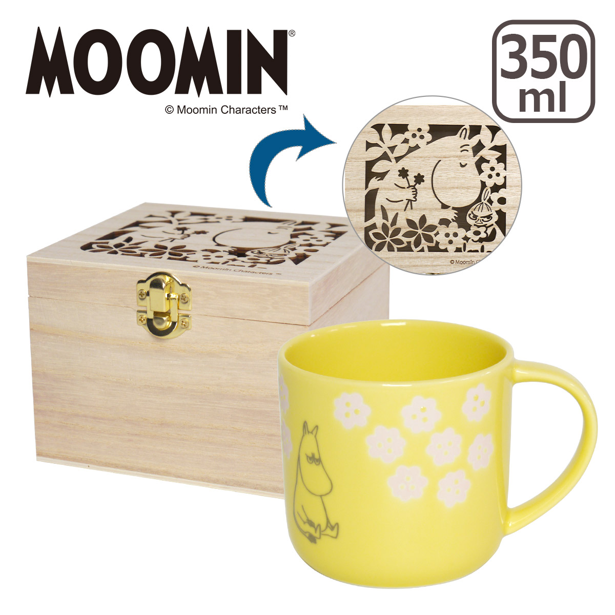 MOOMIN（ムーミン） マグカップ Floret -フローリット- 木箱入 : daily