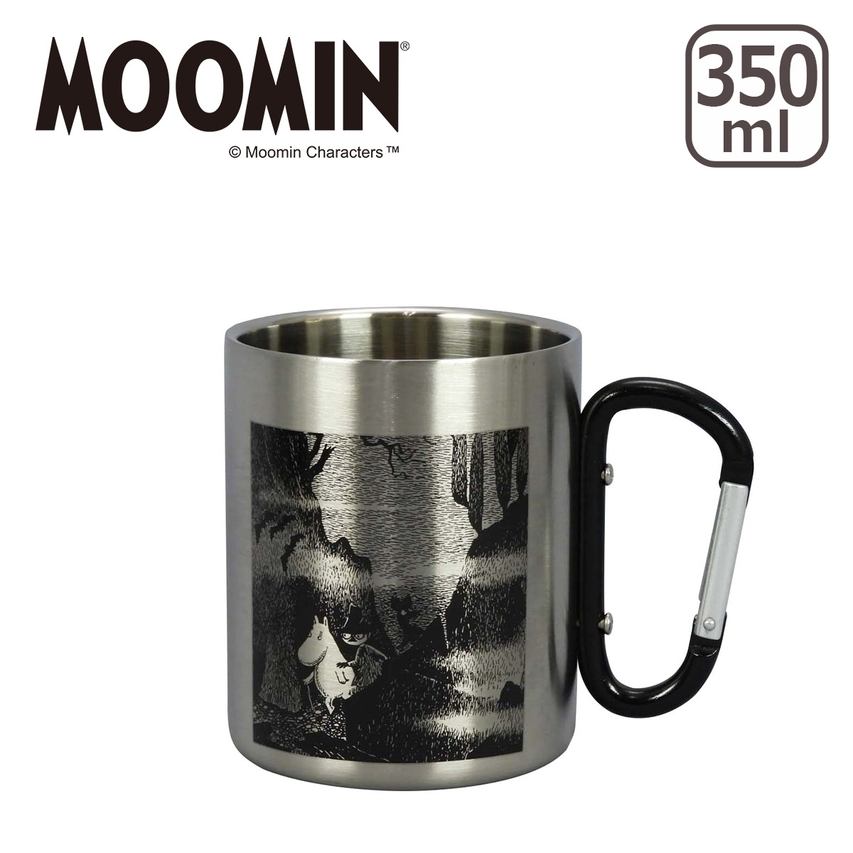 MOOMIN（ムーミン） 二重マグ 350ml カラビナハンドル MOOMIN OUTDOORS