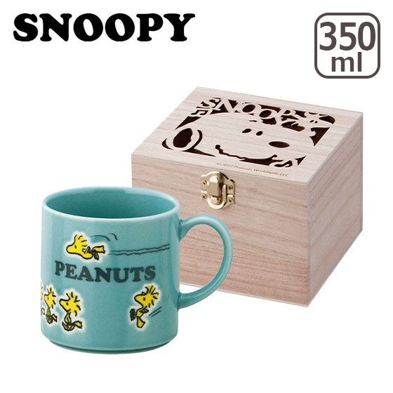 SNOOPY（スヌーピー）SN450 カラフルピーナッツ 木箱入マグ : ymk5301