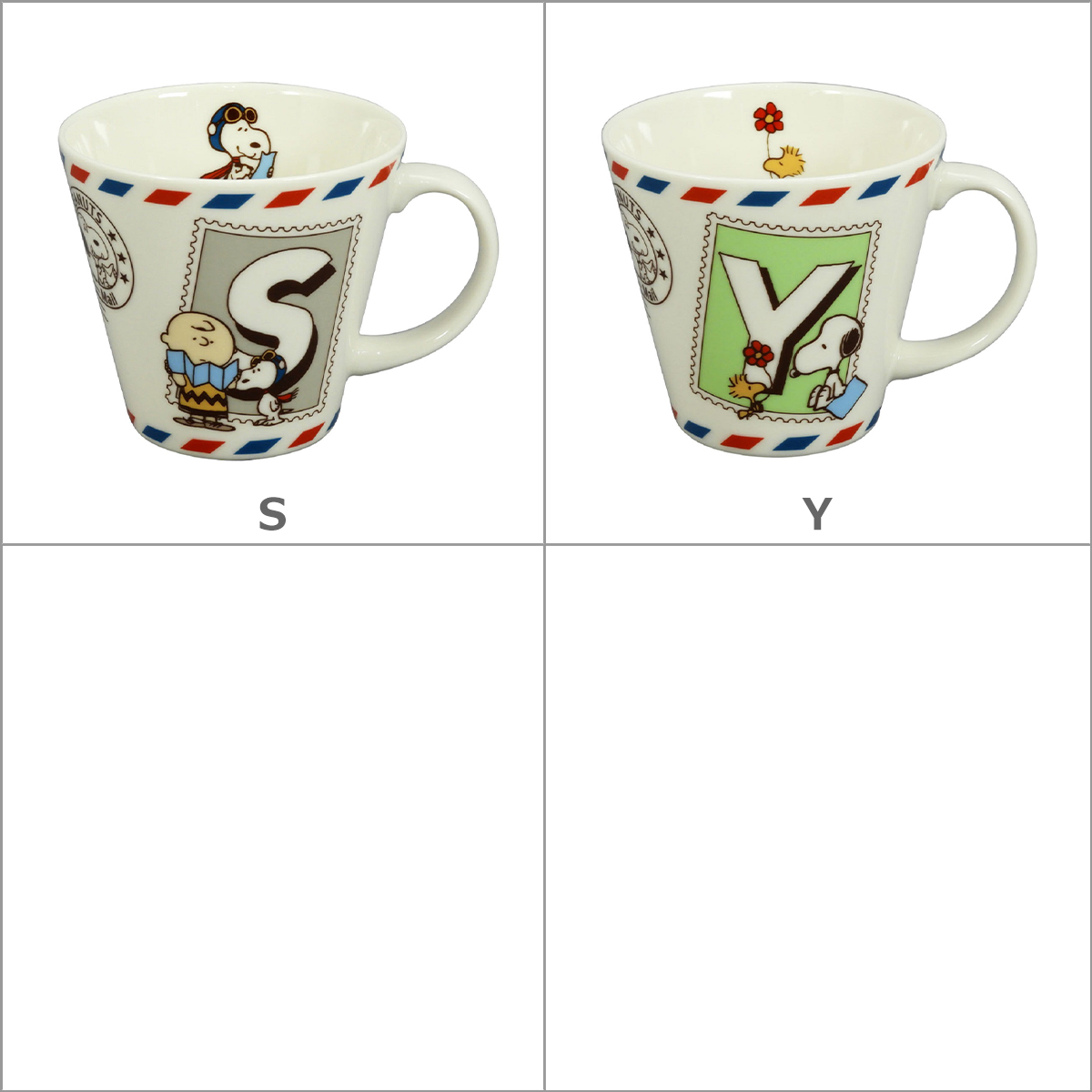 SNOOPY（スヌーピー） SN740 イニシャルマグ : daily-3.com - 通販