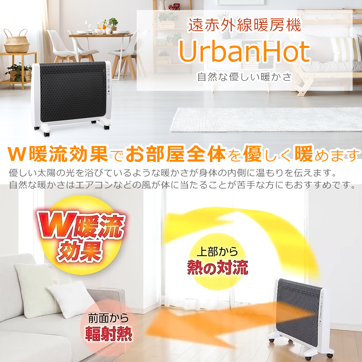 ゼンケン アーバンホット 薄型 遠赤外線 暖房機 RH-2201 赤外線 