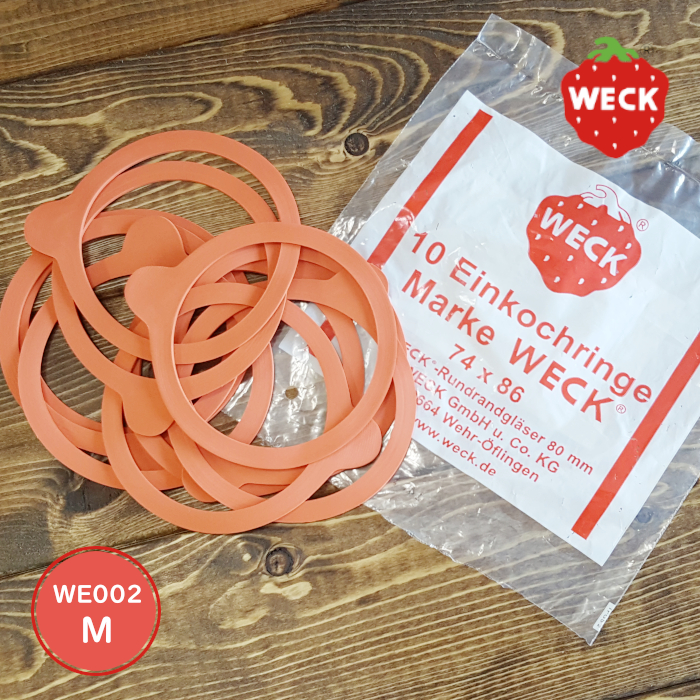 WECK ゴムパッキン M 10個入 WE002 80mm ガラス容器 ゴム