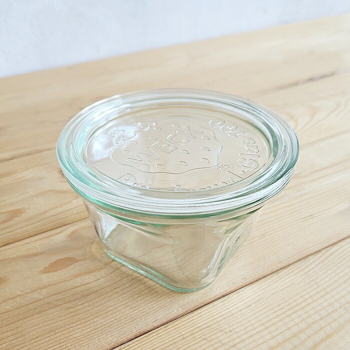 WECK クアドロ WE768 キャニスター 290ml L ガラス容器 お菓子
